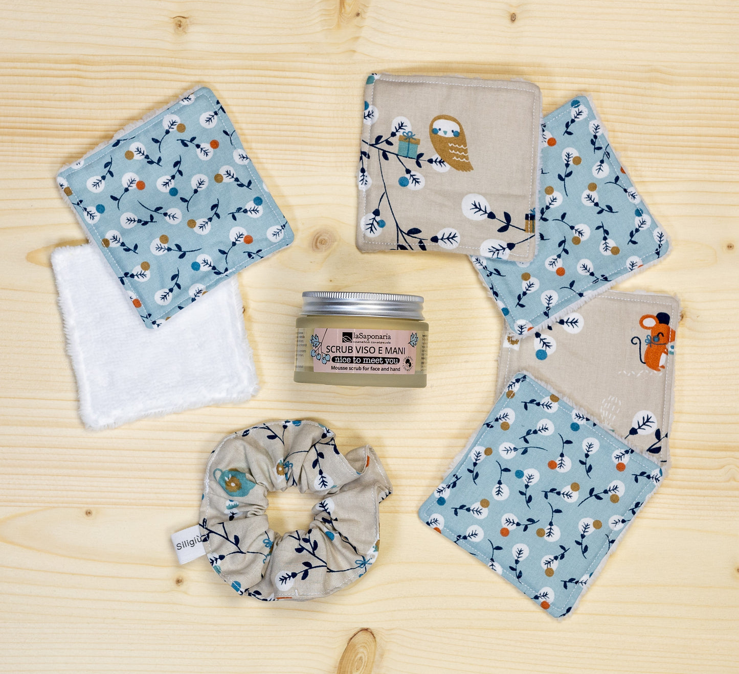 Confezione regalo MELISSA con pad struccanti lavabili fatti a mano