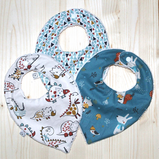 Set 3 bavaglini bandana