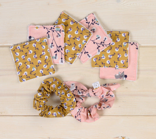 Confezione regalo IRIS con pad struccanti lavabili fatti a mano