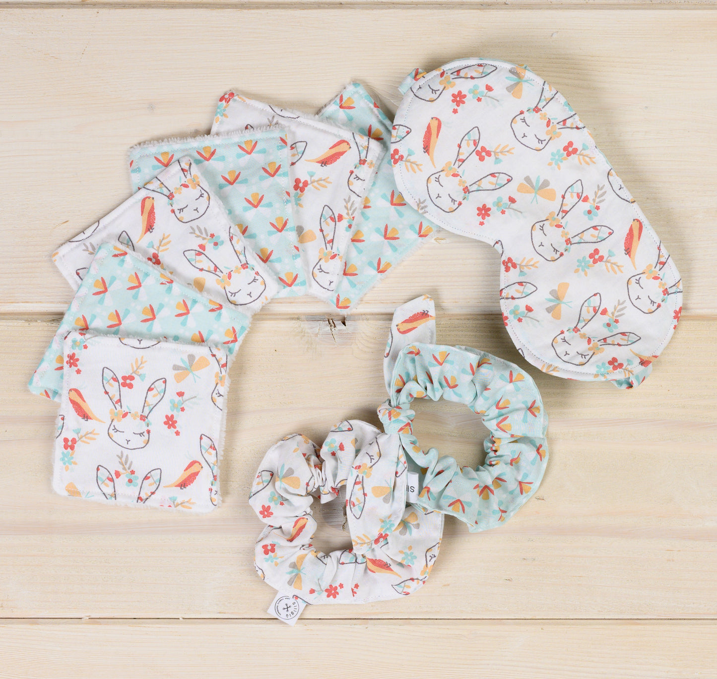 Confezione regalo CAMELIA con pad struccanti lavabili fatti a mano