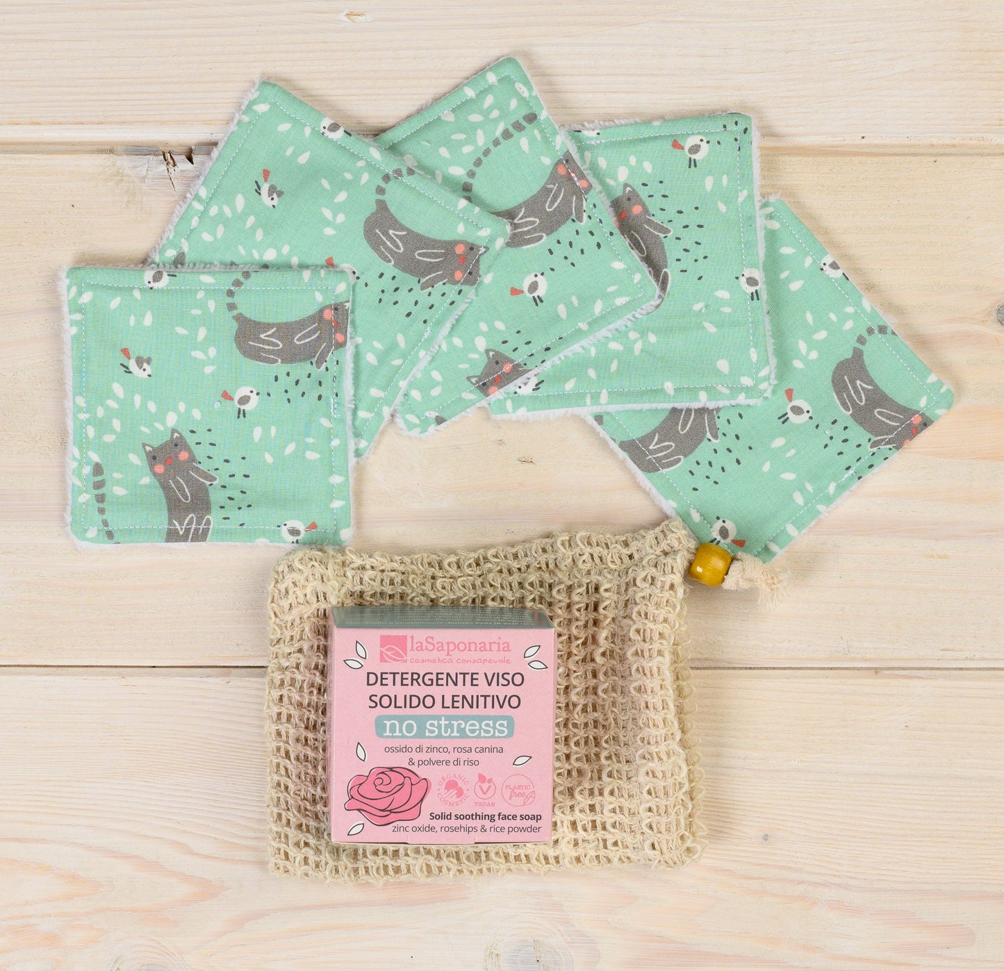 Confezione regalo EDERA con pad struccanti lavabili fatti a mano