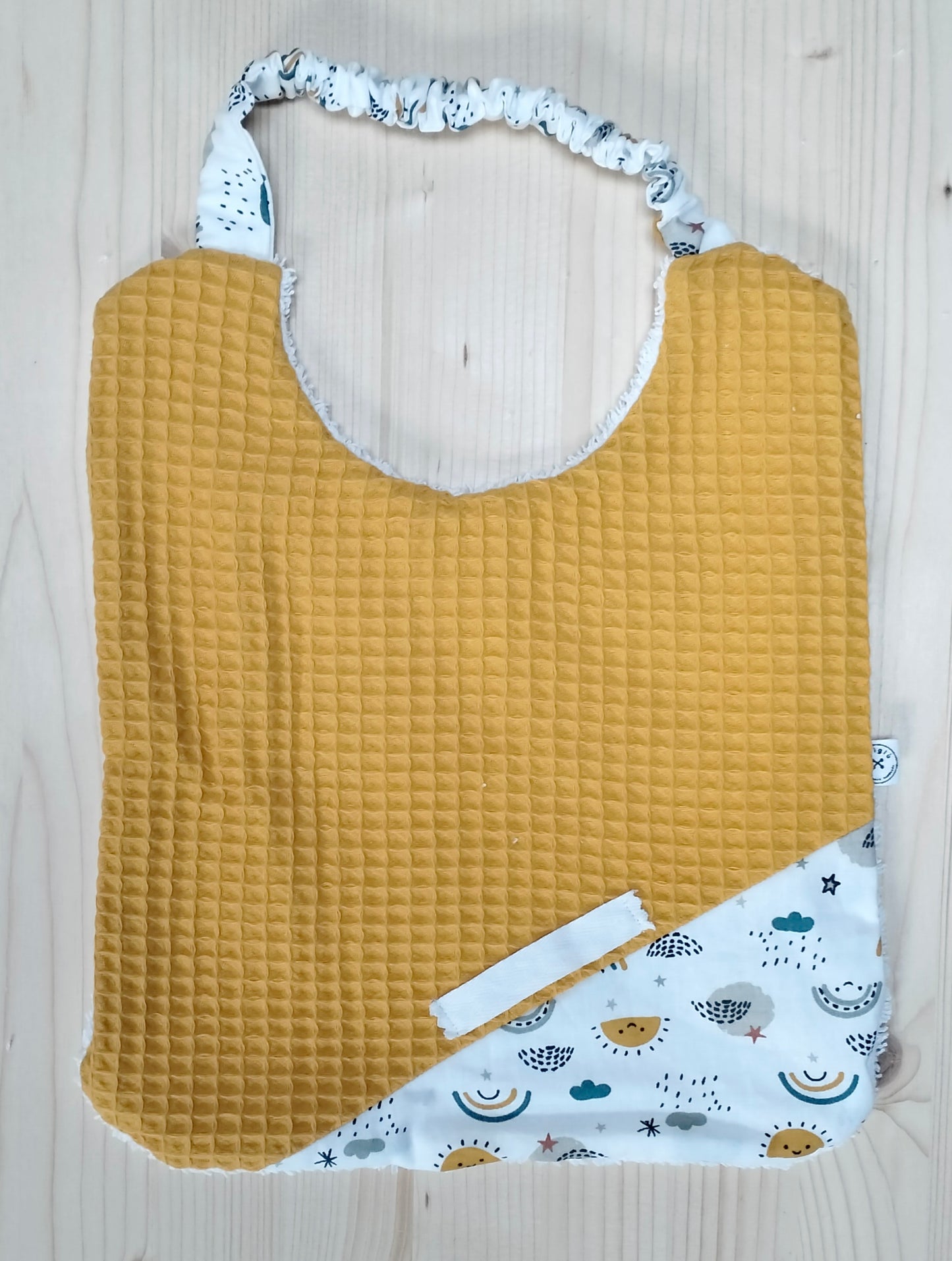 Bavaglino con elastico - Sole e nuvole